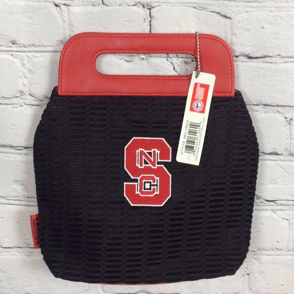 Alan Stuart New York NCAA NC State Wolfpack Mesh Handbag Gameday School Spirit - Picture 1 of 8